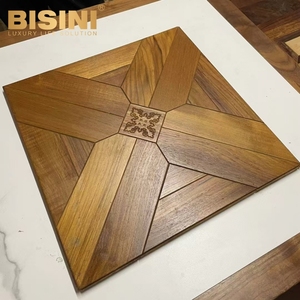 พื้นไม้ปาร์เก้ลายไม้โอ๊คสีดำสไตล์ยุโรป ลายไม้รูปตัว X ผลิตจากไม้เอ็นจิเนียร์ ผิวเรียบ ผลิตจากโรงงาน - Product Image 2