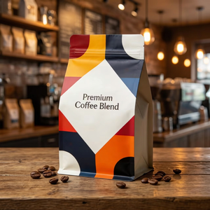   ถุงกาแฟย่อยสลายได้แบบด้าน พรีเมียม ทริลาไมเนต ป้องกันความชื้นและกลิ่น พร้อมวาล์วและหน้าต่าง โรงงานผลิตโดยตรง MOQ ต่ำ รับผลิตแบบ OEM ODM - Product Image 1