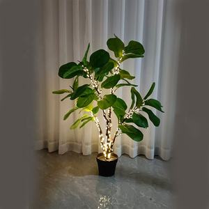 OH ARTS Lumière de projection LED extérieure Olivier Palmier  Arbre d'olivier  pour extérieur Arbre artificiel ficus LED avec lumières - Product Image 4