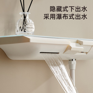 Jboyun <b>Shower</b> Set With Piano Keys White Rectangle Spray Rain Hot Cold Bathtub Faucet - Product Image 2