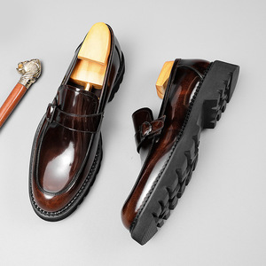 Zapatos Clásicos de Vestir para Hombre, de Cuero Genuino, Transpirables, Antideslizantes, con Cordones, para Otoño, Oficina y Fiestas - Product Image 6