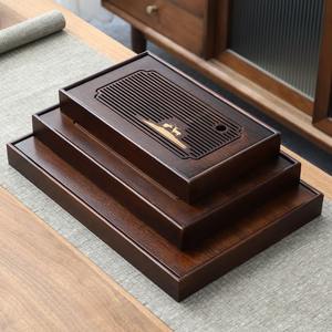 Mini bandeja de té de bambú, con almacenamiento de agua, para exteriores, hogar, oficina, mesa de té pequeña, bandeja portátil para preparar té, bandeja para estufa - Product Image 2