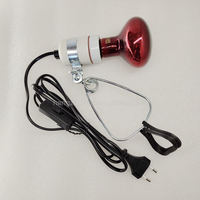 Douille en céramique avec cordon de 2 mètres, lampe à pince E27, lampe chauffante pour reptiles, support de lampe, luminaire pour animaux de compagnie