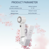 Mini ventilateur portatif pliable avec plaque de refroidissement et écran numérique LED, rechargeable, pour l'extérieur, le camping-car, l'hôtel, pour l'été
