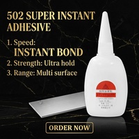 Colle liquide super puissante 502 de 30g pour le transport, séchage instantané, cyanoacrylate, adhésif polyvalent du fabricant