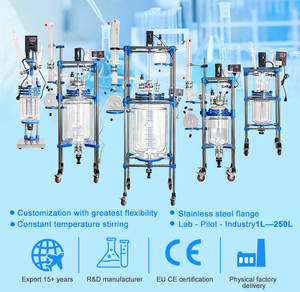 Conception robuste de réacteur en verre 150L pour la préparation de solutions électrolytiques dans la recherche sur les matériaux de batterie - Product Image 6