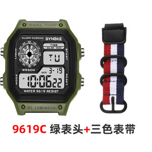 Reloj Deportivo Digital con Pantalla LED, Resistente al Agua, con Caja de Plástico y Cristal Cuadrado, Alarma, <span class=keywords><strong>Cronómetro</strong></span>, para Hombre, Venta al Por Mayor - Product Image 6