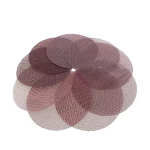 Disques abrasifs en maille rouge de 4 pouces (100 mm) sans poussière, disques abrasifs en filet pour le ponçage à sec du bois, du métal, du verre, du plastique - Product Image 5