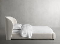 Luxuriöses Bett Moderne Schlafzimmermöbel Polsterbett Kingsize Stoffbett