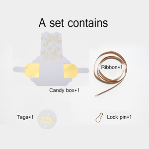 Venta al por mayor de Chocolate dulces de lujo azul con almohada con cinta FAVOR DE BODA, cajas de embalaje de invitación boda caja de dulces - Product Image 3