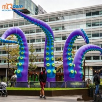 Ballon gonflable pieuvre à tentacules, étanche et facile à installer, durable pour la décoration d'événements extérieurs et de centres commerciaux à Halloween