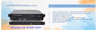 Modulateur IP QAM 64 canaux Huafan avec interface SFP, système de télévision par câble DVB-C à 3 modules