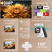 Mini-projecteur portable HY260PRO 4K Android 11 à courte focale pour home cinéma, lampes LED, objectif autofocus, 200 lumens, format de poche