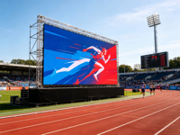 Matrice de démontage répétitif  Écran LED de location en aluminium pour événements sportifs, diffusion en direct, HD, couleur intégrale