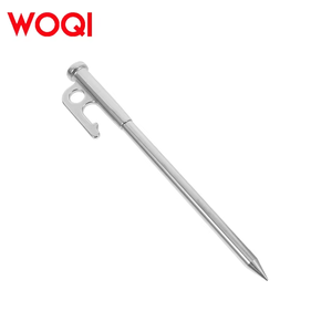 WOQI Piquets de tente en acier robuste Clou de sol durable pour camping en plein air et randonnée Fixation résistante à la rouille sur pied - Product Image 1