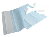 Bavoir dentaire jetable avec cravate faisant la machine de pliage de tampon dentaire médical machine entièrement automatique bavoir absorbant à nouer gaufrage