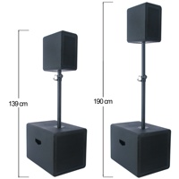 Altavoz PA Profesional de Audio de 600W con Subwoofer Activo de 12", Caja de Sonido de 1.1 Canales, Función DSP, Sistema de Karaoke para Fiestas, Bocina Parlante