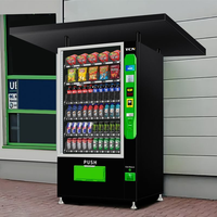 Distributeur automatique de boissons et de snacks TCN 24/7 pour l'extérieur avec reconnaissance d'âge, distributeur intelligent de boissons combinées pour le marché allemand et européen