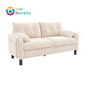 Canapé moderne 2 places avec coussins épais, confortable, style scandinave, en <span class=keywords><strong>tissu</strong></span> chenille, pour petits appartements et chambres - Product Image 2