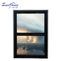 Fenêtres et portes coulissantes en PVC de style américain avec moustiquaire pliante à persiennes, double vitrage, écoénergétiques, en promotion