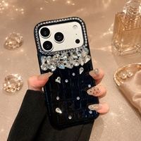 Étui de téléphone scintillant en cuir PU crocodile antichoc pour iPhone