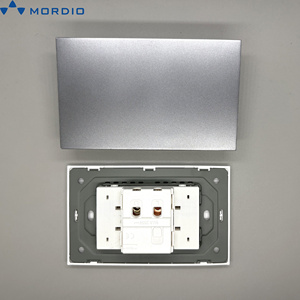 <span class=keywords><strong>Prise</strong></span> murale <span class=keywords><strong>t</strong></span>éléphonique TEL 250V à grand panneau mince et minimaliste, norme américaine, avec panneau PC ignifuge pour une source d'alimentation fiable - Product Image 4