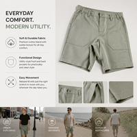 Shorts d'été pour hommes YILONG de haute qualité, shorts classiques pour hommes, shorts décontractés slim pour jeunes