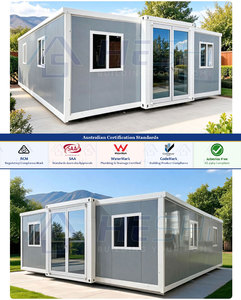 บ้านคอนเทนเนอร์สำเร็จรูปแบบขยายได้มาตรฐานออสเตรเลีย ขนาด 40 ฟุต 20 ฟุต 1 2 3 4 5 ห้องนอน บ้านเคลื่อนที่หรูหรา ราคาประหยัด บ้านพักสำหรับผู้สูงอายุ - Product Image 3