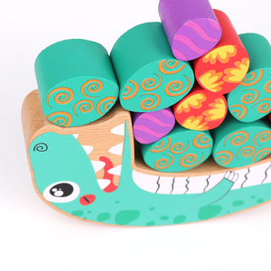 Hot Sehlling Beliebte Holz Dinosaurier Ei Balance Spiel Holz Bausteine - Product Image 5