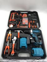 Perceuse-Visseuse à Percussion Électrique Sans Fil, Ensemble d'Outils Électriques Domestiques, Équipement de Construction sur Batterie, Prise en Charge OEM
