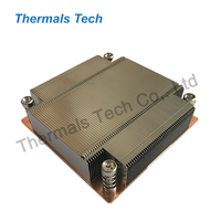 Dissipateur thermique en aluminium à ailettes et chambre à vapeur en cuivre pour processeur de serveur et ordinateur de bureau 1700/115X/1200