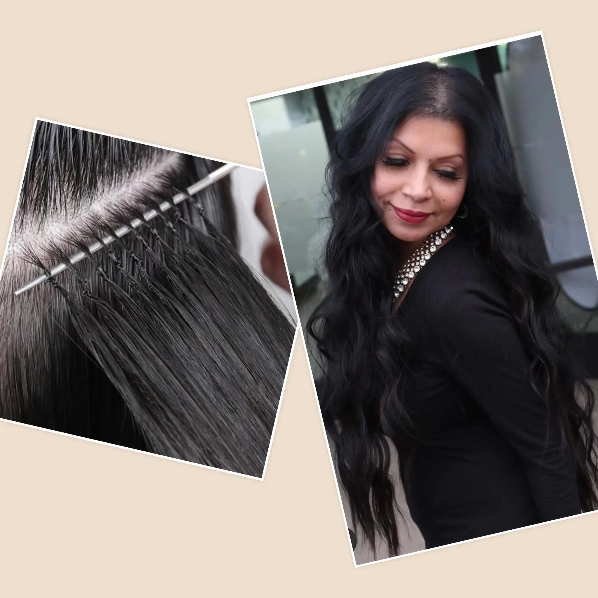 Top Sell 12A Grade Hand Tied Remy Human Feather Line Hair Extensions