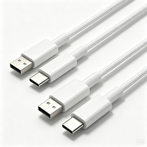 สาย USB C ถึง USB C, สายชาร์จเร็ว 100W (แพ็ค 2 เส้น, ยาว 6 ฟุต, สีขาว) สำหรับโทรศัพท์, แท็บเล็ต และอื่นๆ - Product Image 2