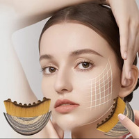 Brosse de massage faciale portable pour le visage, outil de beauté, brosse sèche pour sculpter le contour du visage et la mâchoire, poils doux, brosse de drainage lymphatique pour le visage