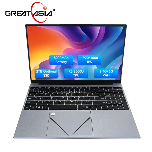 New AMD Laptop 15.6'' Notebook Wins 11 Laptop Computer R5-3500U Ram 16GB/32GB 512GB/1TB SSD With Fingerprint Backlit Keyboard