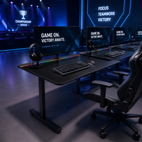Bureau d'ordinateur AOR à réglage électrique avec design ergonomique, conçu pour les compétitions e-sport intelligentes