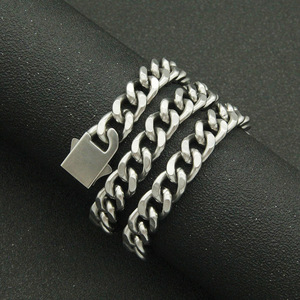 Collar de Cadena Cubana con Hebilla de Resorte de Acero Inoxidable para Hombre, Estilo Hipster, Collar Dominante y Moderno Tanjing - Product Image 3