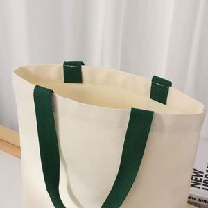 Reusable Cotton Tote Shoulder <b>Bags</b> Eco-friendly 12oz <b>Canvas</b> Travel Daily Package <b>Bag</b> for Books - Product Image 3