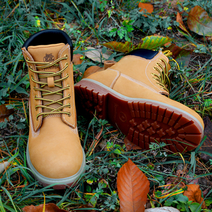 Fabricants de bottes de sécurité, bottes de sécurité imperméables de haute qualité, première couche en cuir de vache, confortables, antidérapantes, à la mode - Product Image 3