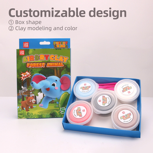 बच्चों के लिए मॉडलिंग मिट्टी के उपकरण के साथ वन पशु सुपर लाइट मिट्टी - Product Image 4