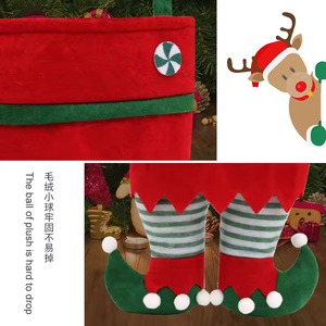 Christmas Elf Candy Gift Bags Cloth Eco Friendly Durable Cute Cartoon Pattern Factory Wholesale Party Favors Decorations - Product Image 4