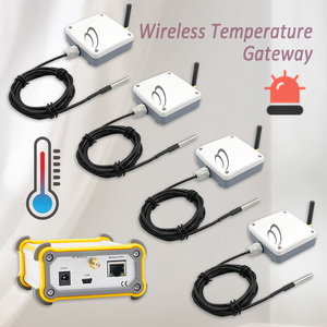 เซ็นเซอร์วัดอุณหภูมิไร้สาย 4 ชุด ระยะ 1200 ม. สำหรับตรวจสอบอุปกรณ์อุตสาหกรรมระยะไกล - Product Image 1