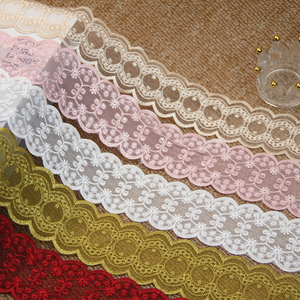 Thêu vải tuyn hoa thêu vải tuyn thêu lưới vải tuyn cô dâu ren vải cuộn của Ren biên giới Ren Vải Thêu - Product Image 1