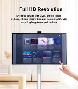 32 Inch White LED Android Smart <b>TV</b> 8MP Camera 8GB 128GB CPU Built-In Battery Touch Screen 27 Inches Mobile Monitor Cabinet - Product Image 3