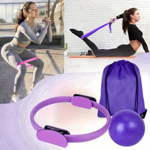 Set de Yoga y Fitness de 13 Piezas: Anillo de Yoga, Pelota, 5 Bandas Elásticas, Calcetines y Bolsa de Almacenamiento para Mujeres, Entrenamiento en Casa - Product Image 5