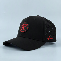 Casquette de baseball en nylon perforée au laser avec logo personnalisé, broderie, performance sportive, chapeau de golf, casquette douce, luxueuse et respirante