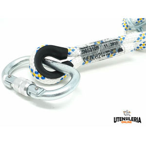 A 45 fall arrest positioning <b>lanyard</b> in HT <b>nylon</b> with carabiners - Product Image 2