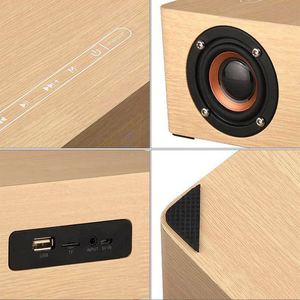 Retro Wooden Bluetooth Speaker <b>LED</b> Digital Alarm <b>Clock</b> Wireless Charging ,Night Light, High-Fidelity Stereo Sound for Home - Product Image 4