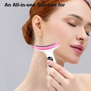 Multifunktion ales Hals-Schönheits instrument Halswirbel säulen massage gerät Vibration Heiß kompresse für Nacken-Gesichtshals-Hebe massage gerät - Product Image 3