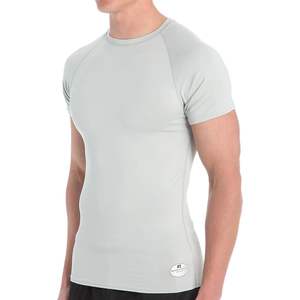 T-shirt de compression à manches courtes pour homme, vêtements de sport confortables avec logo personnalisé pour les ensembles d'automne et d'hiver - Product Image 1